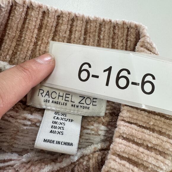 Rachel Zoe Sweater Womens X Small Brown Fair Isle Mock Neck Knit Skiing Aspen - Picture 3 of 7